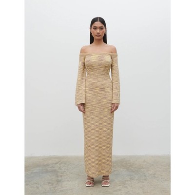 knit dress with sweater Beige Side Slit Maxi Sweater Dress – PinkBlush main image 1