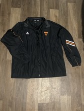 Official Black Adidas Tennessee Volunteers Wind Breaker. Size Large