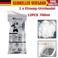 12Stk Einweg Urinal für unterwegs mobile Unisex Urinbeutel-Toilette Notfall NEU