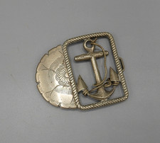 Boucle de Ceinture, Marine, Ancre, Marin, 1900