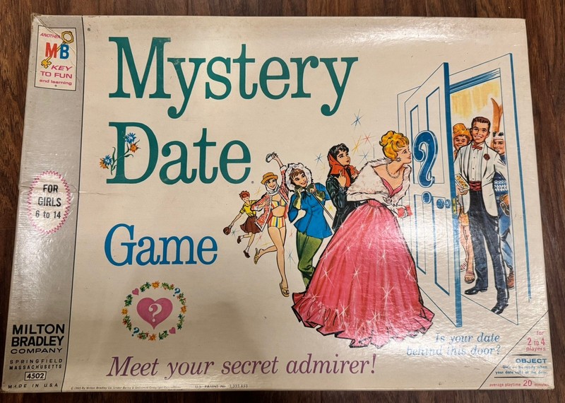 Vintage Milton Bradley MYSTERY DATE BOARD GAME 1965 Rare