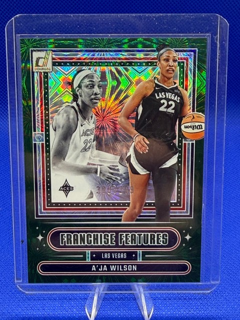 2025 Donruss WNBA #11 A'ja Wilson Franchise Features Green Fireworks #/399