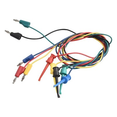 5PCS Multimeter Test Wires with Retractable Hooks and Stable Connections