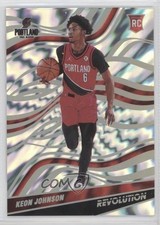 2021-22 Panini Revolution Rookies Asia Holo Silver 30/99 Keon Johnson #147 0h9i