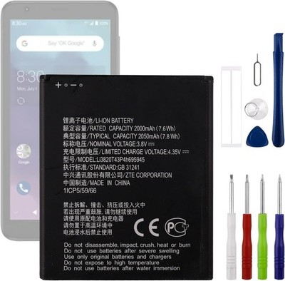 Li3820T43P4h695945 3.8V 2050mAh Battery Compatible with ZTE Blade A3 2019 Comes