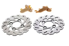 Yamaha Raptor 700 YFM700 Front RipTide Brake Rotors and Brake Pads 2007 - 2017