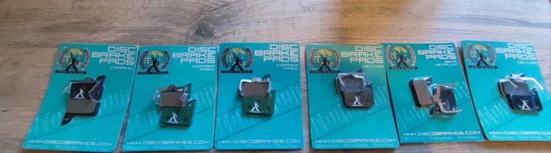 6 Pairs DiscoBrakes Disc Pads for Shimano Deore / Tektro / TRP