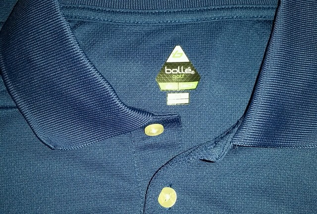 NEW Bolle Golf Polo Tech Navy Medium | eBay