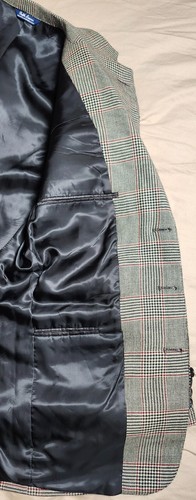 Ralph Lauren Wool Houndstooth Check Blazer Men's Regular Brown Coat Size 40 - Picture 18 of 24