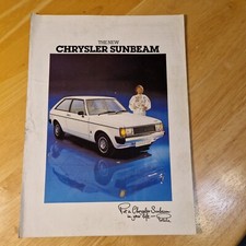 1978 Chrysler (Talbot) Sunbeam brochure