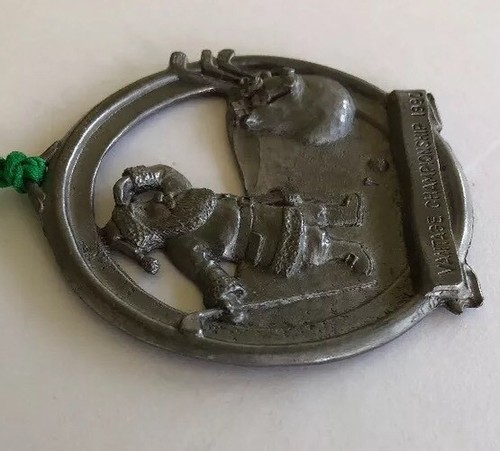 1990 Vantage Championship Pewter Christmas Ornament Santa Golf Bag Teddy Gifts - Picture 7 of 12