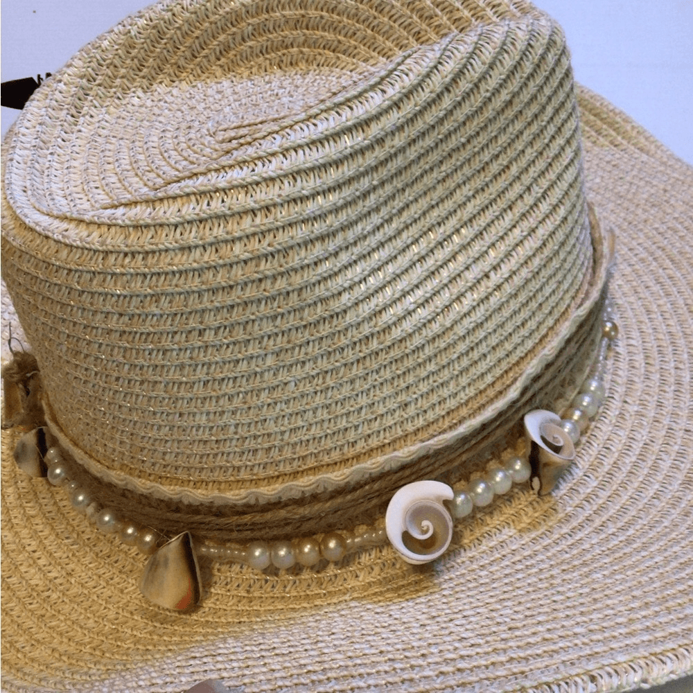 NEW! Custom straw shells cowgirl, NEW! Custom straw shells cowgirl, | eBay main image 4