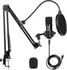 TDBEST USB Mikrofon Set Kondensator Computer Nierenmikrofon