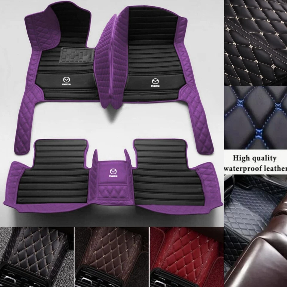 Alfombrillas impermeables para coche Mazda MPV 2000-2006 almohadilla automática personalizada de lujo Foto 4 de 4