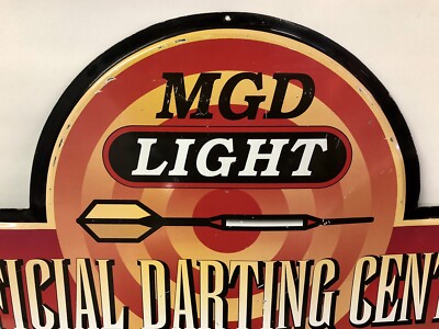 Vintage Miller Genuine Draft Beer Metal Official Darting Center