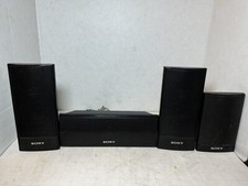 Set Of 4 Sony Surround Sound Speaker System SS-TS102  SS-CT101 - Tested  Works