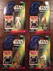 Star Wars POTF 4 Different Luke Skywalker Freeze Frame Action Figures - NIP