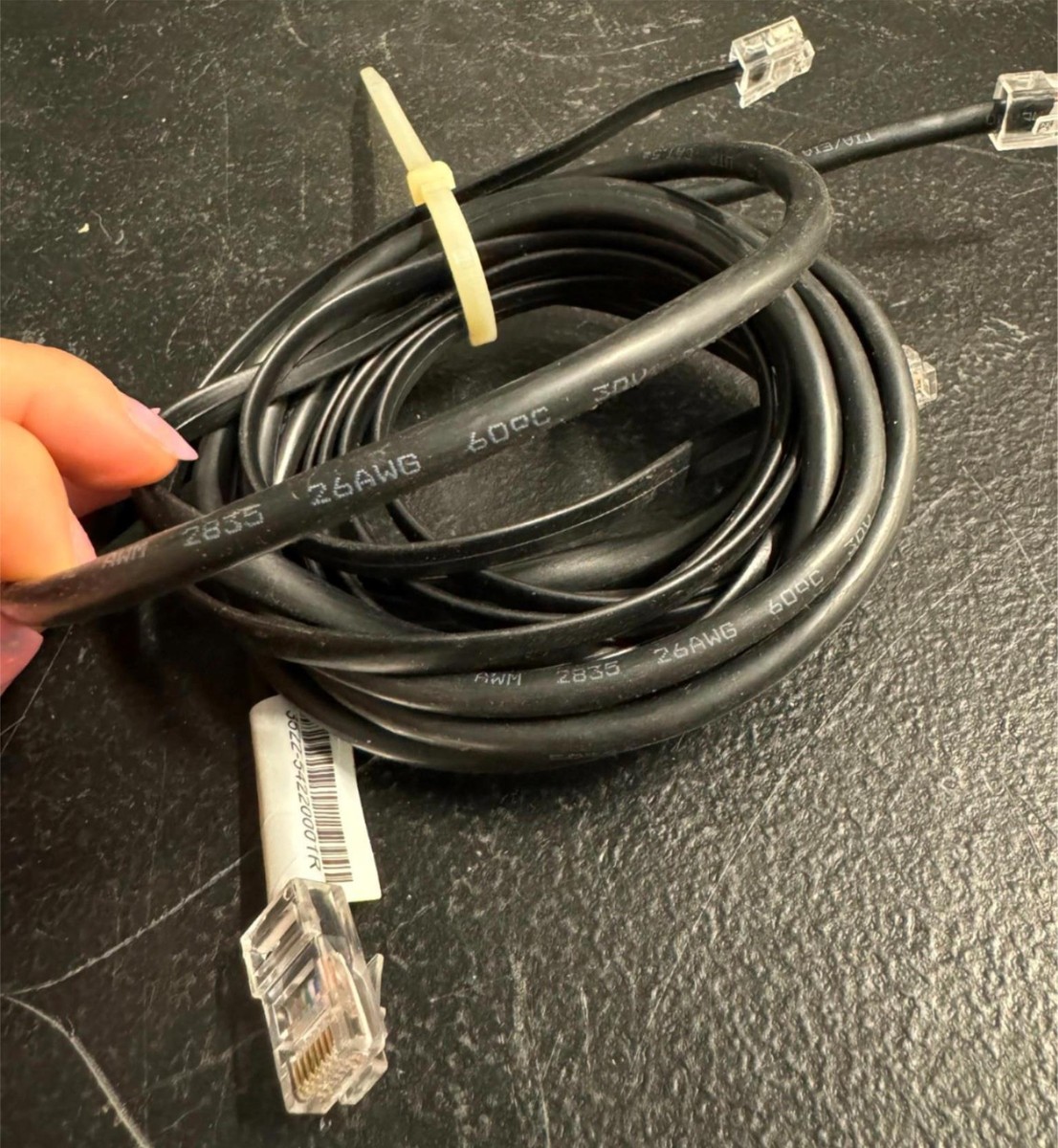 TRAN VAN THO EM　通電確認AWM800 0428-18 AWM E257448 Ethernet Network Cable 2835 30V Cat. 6 UPT 26AWG | eBay