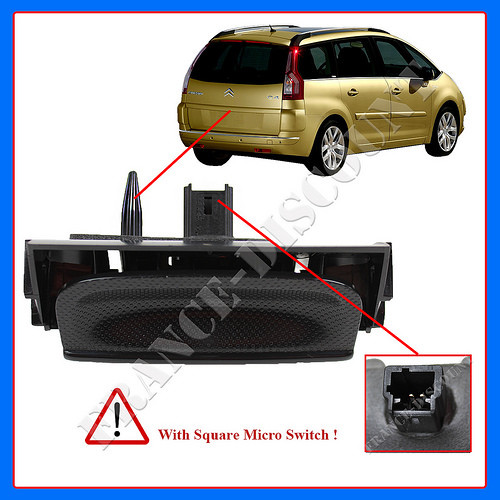 Maniglia Bagagliaio Con Interruttore Elettrico Per Citroen C4 Picasso E Grand Picasso 2007-2013 - Ricambio 8726V7/6554V5