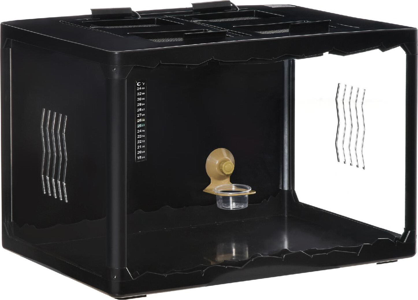 Terrario per Tartarughe di Terra Vetro Termometro 017V90 Dechome