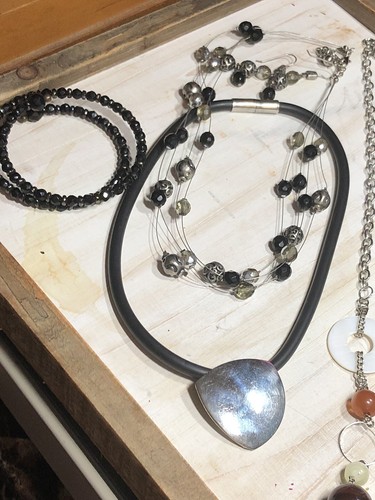 Lotto gioielli Estate argento e tono argento collane orecchini bracciali SML3/56 - Foto 11 di 11
