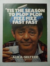 1977 ALKA-SELTZER Magazine Ad - 'Tis The Season To Plop Plop Fizz Fizz Fast Fast