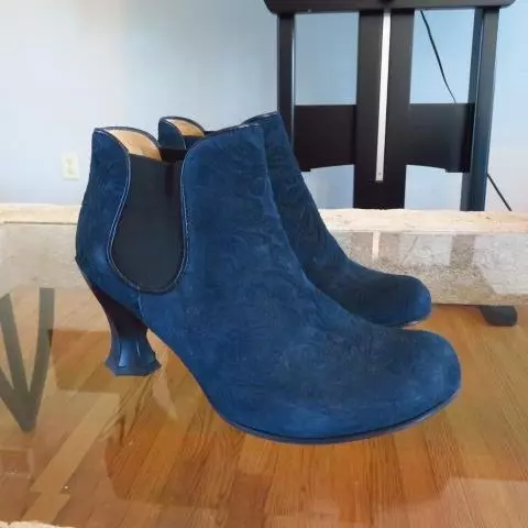 Fluevog shop blue boots