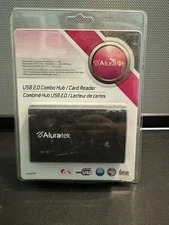 Aluratek AUHR200F USB 2.0 Combo Hub / Card Reader New In Box