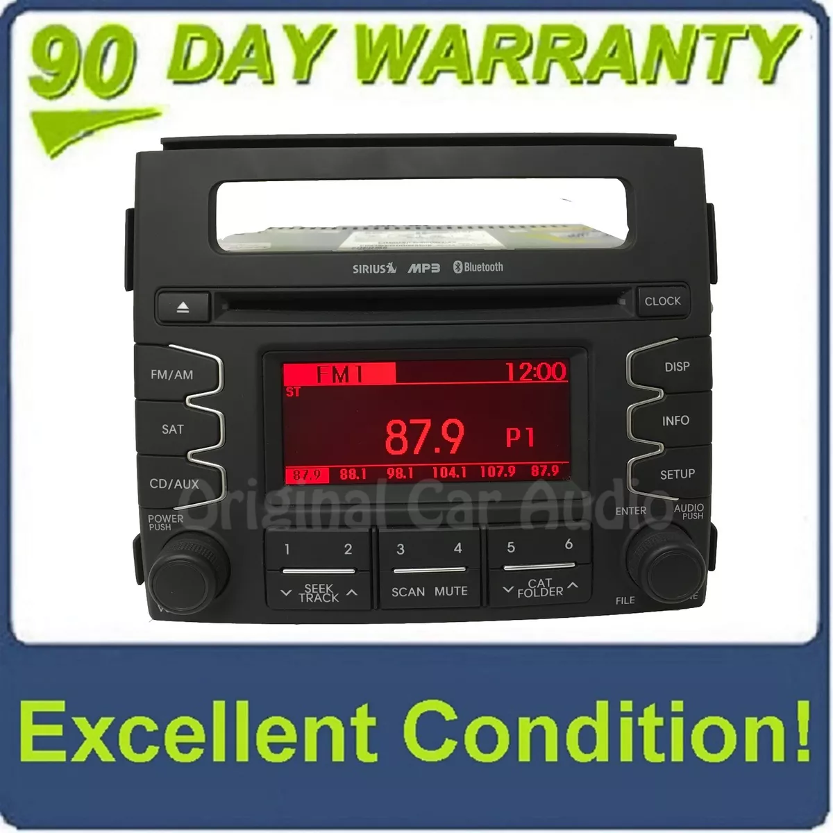 2011 2012 2013 Kia Soul OEM Single CD AM FM Sat Bluetooth Radio 96170 2K110WK