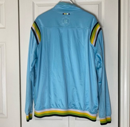 VTG Coogi Track Jacket Adult Size 3XL Light Blue Full Zip - Picture 2 of 7