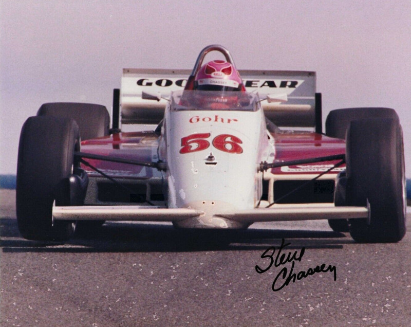 Autographed Steve Chassey CART  Indy Car Racing Photograph