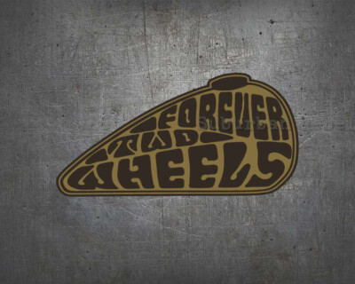 Forever Two Wheels Aufkleber GOG Chopper USA Kustom Biker Custom Hot Rod Sticker