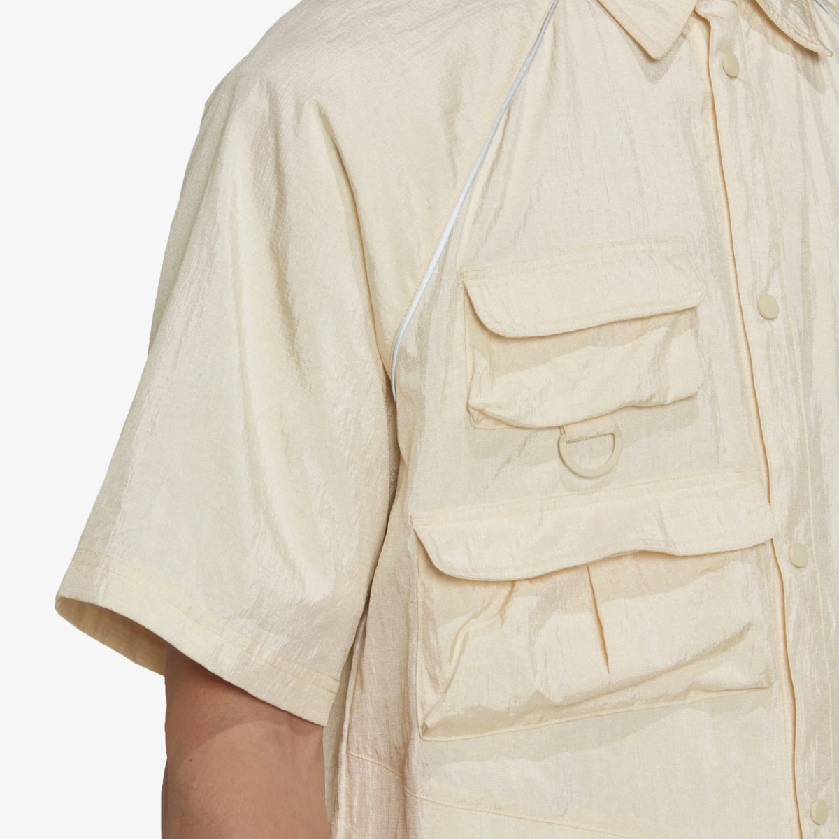 ADIDAS Originals [HK2734] Single Breasted Short Sleeve Beige HK