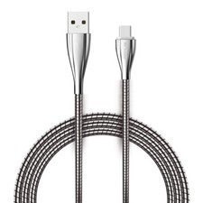 6ft Metal USB Cable Type-C Charger Cord Power Wire Long Braided for USB-C Phones