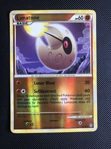 Lunatone - 25/102 - Rare - Reverse Holo Pokemon Triumphant