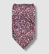  59 Bloomingdales Men's Purple Floral Silk Adjustable Neck Tie 60 x 4