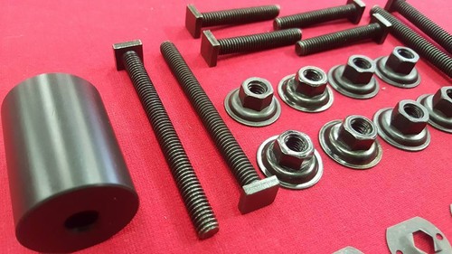 FORD FALCON XR XT XW XY GT HO GS BUCKET SEAT BOLT AND NUT KIT NOW WITH SPACERS - Picture 2 of 2