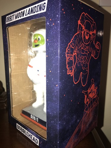 HOUSTON ASTROS ORBIT MOON LANDING BOBBLEHEAD APOLLO 11 Rare - Exclusive 50 YEARS - Picture 2 of 4