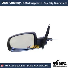Fits Vauxhall	Corsa, 2001-2006, Complete Wing Mirror Unit, Lhs, Manual Wing.