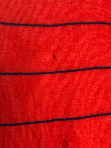 Vintage 1960s Red Striped Long Sleeve Polo Shirt Sz 30 Mod Sharpie Australian - Picture 5 of 9