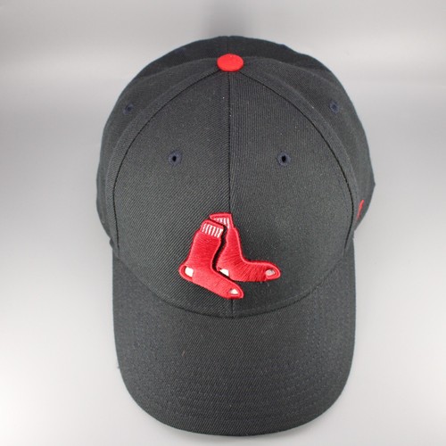 Cappello Berretto Boston Red Sox Strapback Nero Rosso 47 Marca Logo MLB Regolabile Uomo - Foto 3 di 10