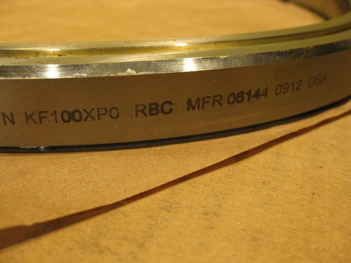 RBC KF100XP0 Thin Section Ball Bearing 10”x11.5”x0.75” USA Angular Contact X-Typ - Picture 9 of 11