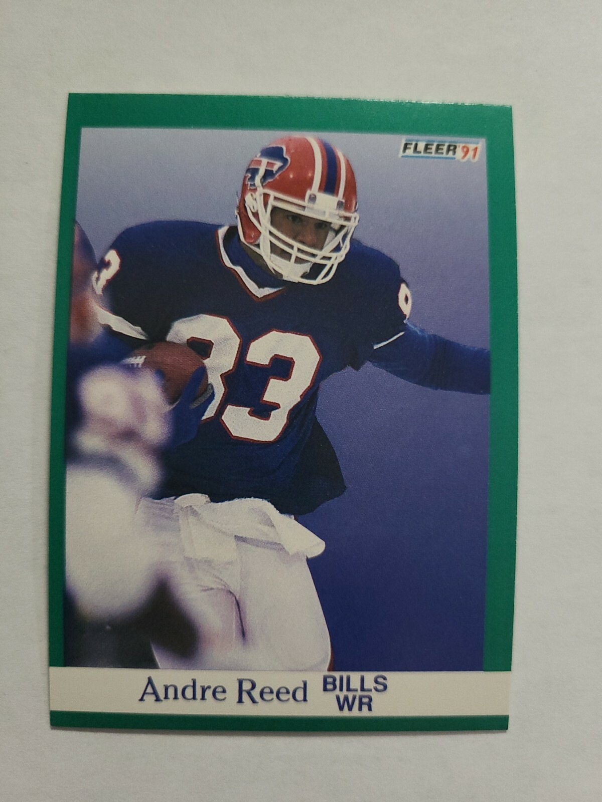 ANDRE REED 1991 FLEER FOOTBALL CARD # 8 D9926
