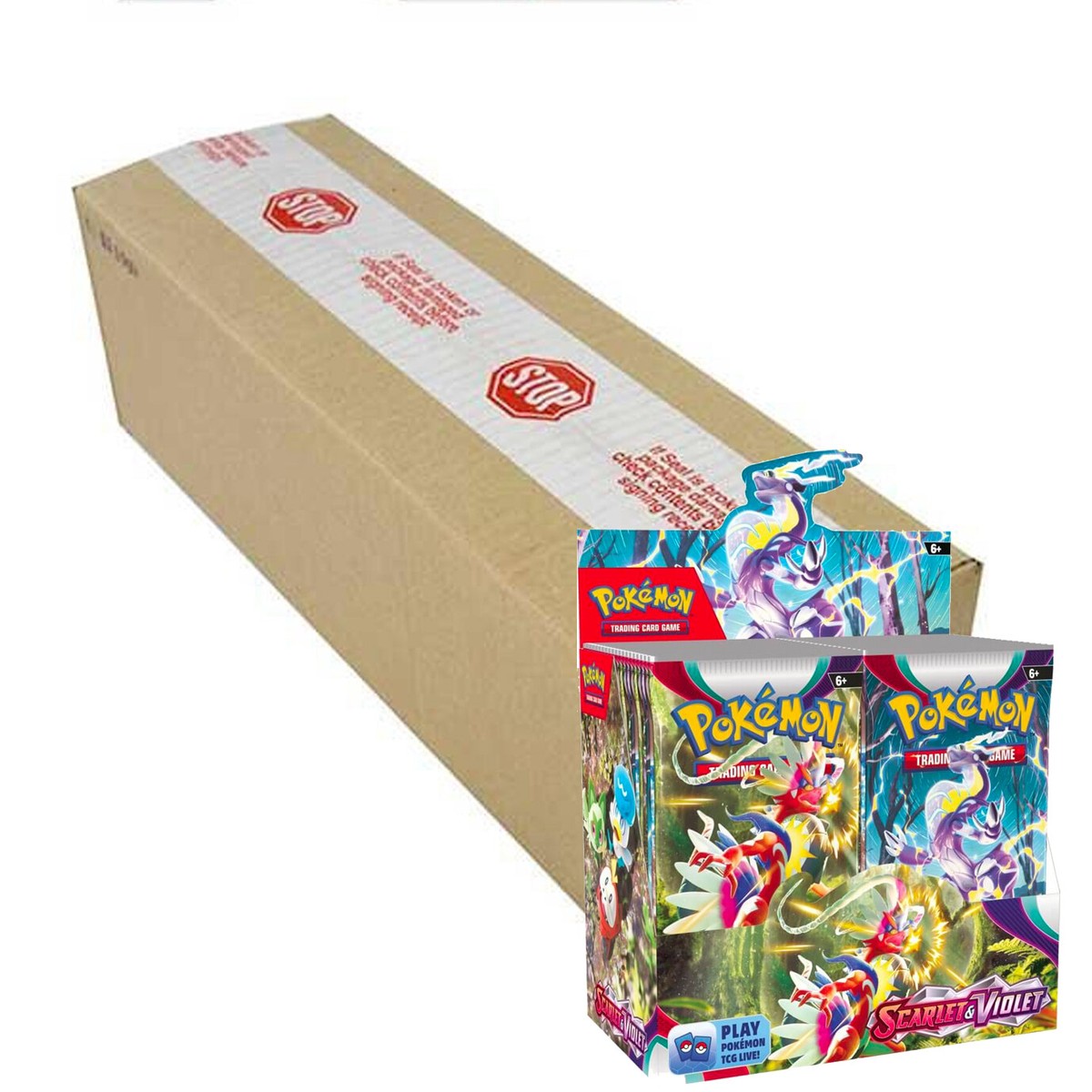 Pokemon TCG Scarlet & Violet 1 Sealed Case - 6 Boosters IN STOCK Pokemon TCG Scarlet & Violet 1 Sealed Case - 6 Boosters IN STOCK