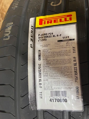 1 New Pirelli P Zero Run Flat (PZ4) 315/35R22 111Y XL Summer DOT#(1623)