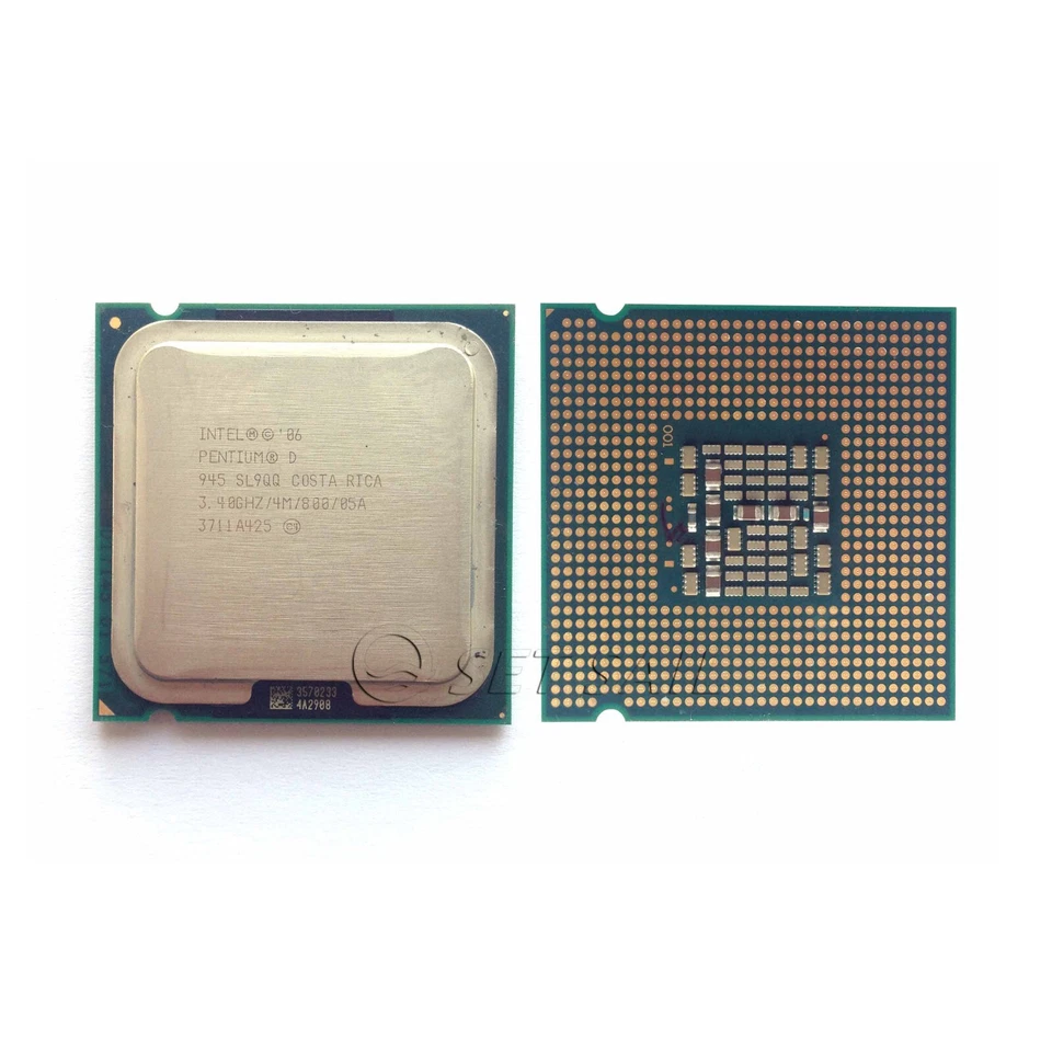 Working Intel Pentium D 945 3.4 GHz Dual-Core SL9QB CPU Processor LGA 775 - Image 3 of 3