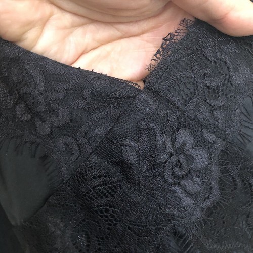ESPRESS DESIGN STUDIO Small Sexy Black Camisole Tank 93% Silk 7% Spandex NWOT - Picture 5 of 14