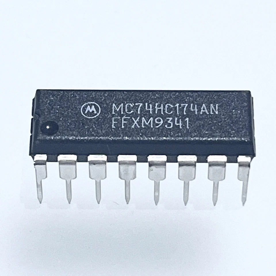 [2x] MC74HC174AN Motorola Hex D-Type Flip-Flop Common Clock and Reset PDIP-16 - Bild 2 von 4
