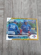 YHOANGEL APONTE 2023 TOPPS PRO DEBUT CHROME GOLD SPARKLE ROOKIE CARD. #40/50.