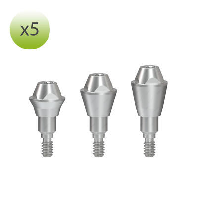 х 5 Multi Unit  Screw-retained Abutment 0° Straumann RC BL/BLT compatible